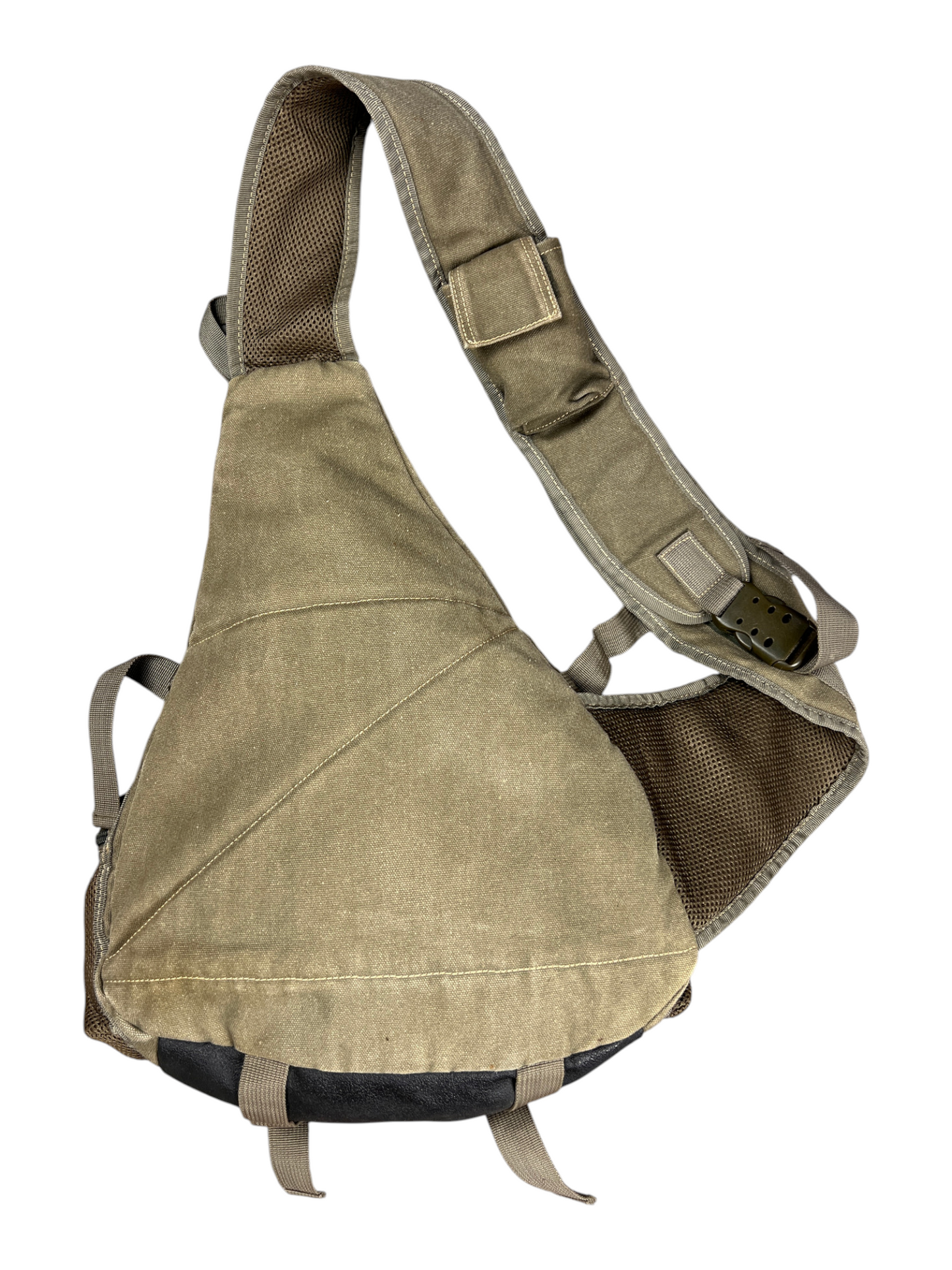 Back panel of the vintage Diesel tactical sling bag